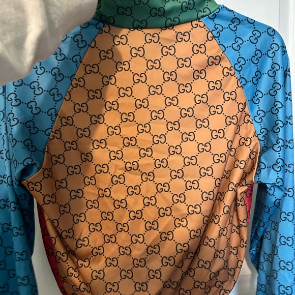 Gucci Light multi color Monogram Jacket sz Small - Picture 8 of 11